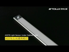 Α3378 Αναφορτιζόμενο αισθητήρα σώματος κρεμαστό φως, 200/400/520*40*12mm, DC12V, 4014-33LED, 1,25W, Ra>90